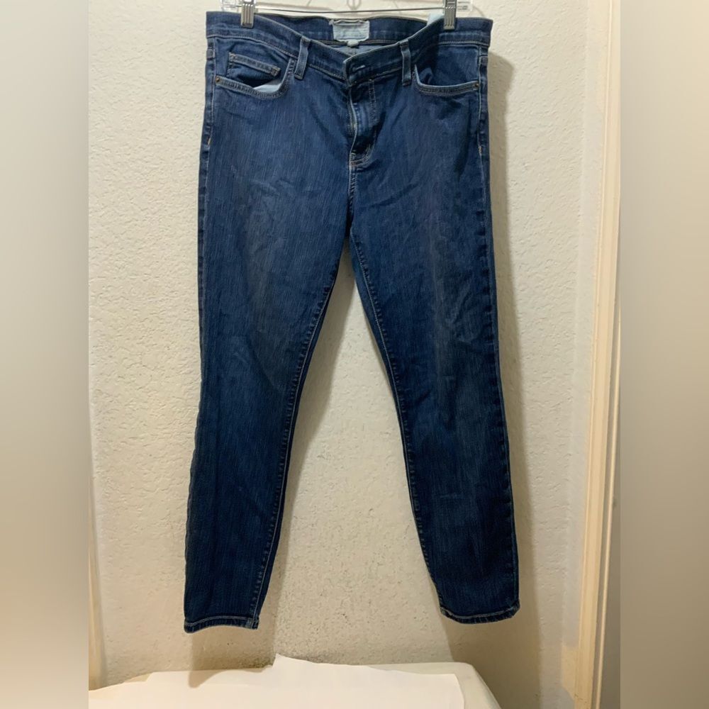 Current/Elliott The Cropped Straight Jeans size 31 P7